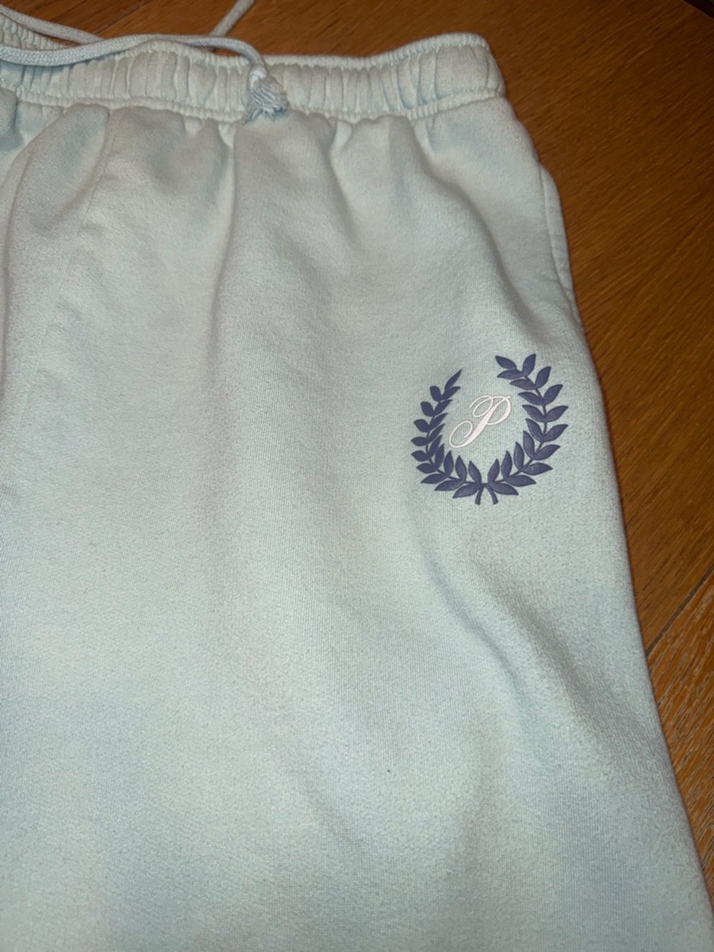 PINK Victoria's Secret Light Blue Fleece Joggers - Picture 2 of 6